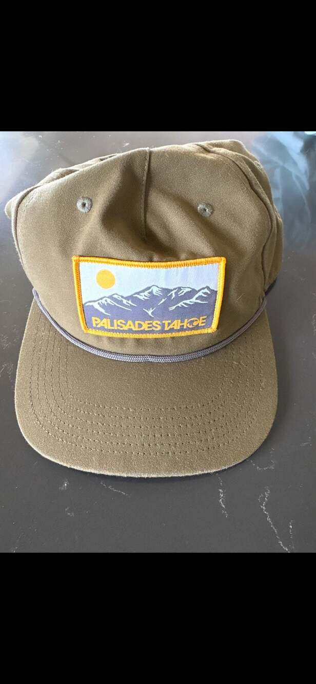 Rove Palisades Tahoe Mountain Patch Olive Green Rope Hat Snapback